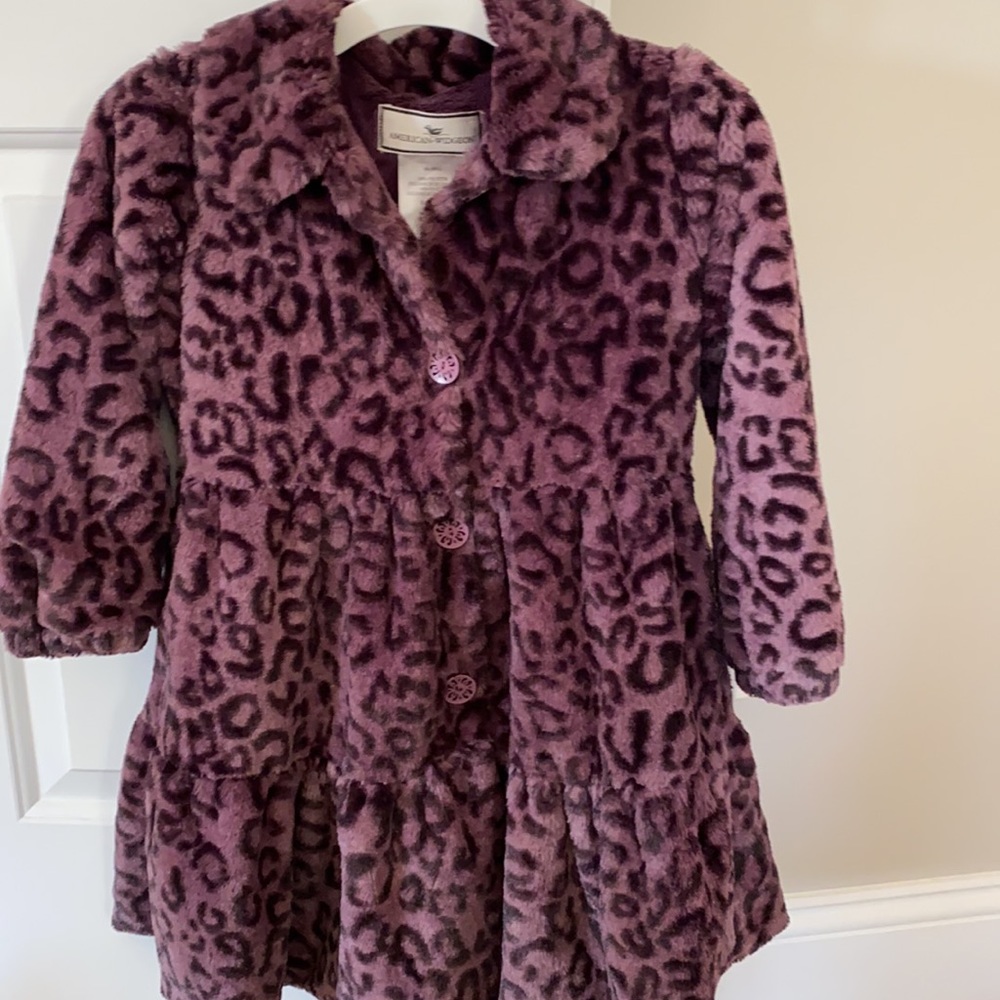 Girls American-Widgeon Faux Fur Coat size 6